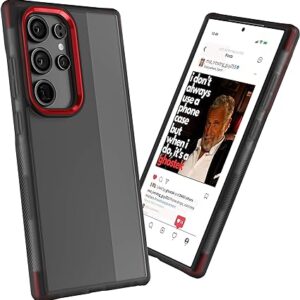 Ghostek Covert Galaxy S24 Ultra Clear Case with Military Grade Shockproof Protection, Non-Slip Grip, Protective Silicone Phone Cover Designed for 2024 Samsung Galaxy S24 Ultra (6.8") (Smoke)