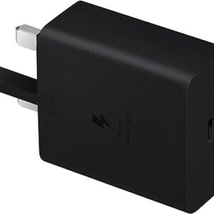 Samsung Galaxy Official 45W Travel Adapter, Super-Fast Charging (UK Plug with USB Type-C Cable), Black