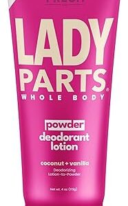 (Lady Parts Powder Lotion, 118ml (Pack of 1)) - Super Fresh Lady Parts Powder Protection Deodorant Lotion - For Breasts, Private Parts, Crotch and Inner Thigh - Prevent Sweat, Chafe, & Odour - Alum...