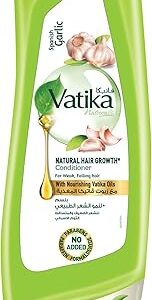 Vatika Naturals Spanish Garlic Conditioner 400ml | Natural & Herbal | Smoothen Dull, Dry & Frizzy Hair | For Weak, Falling Hair