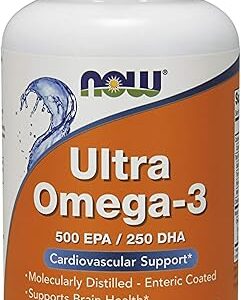 NOW Foods Ultra Omega 3 Fish Oil - 180 Soft Gel Capsules
