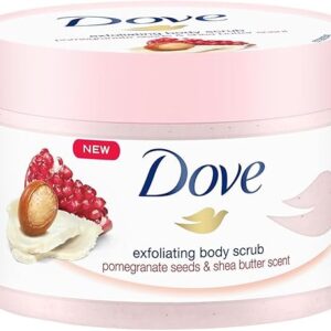 Dove Cream Shower Gel Peeling Pomegranate & Shea Butter, Pack of 4 (4 x 225 ml)